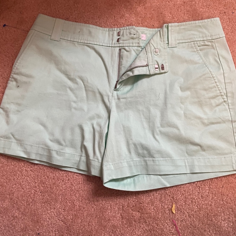 Mint green shorts
